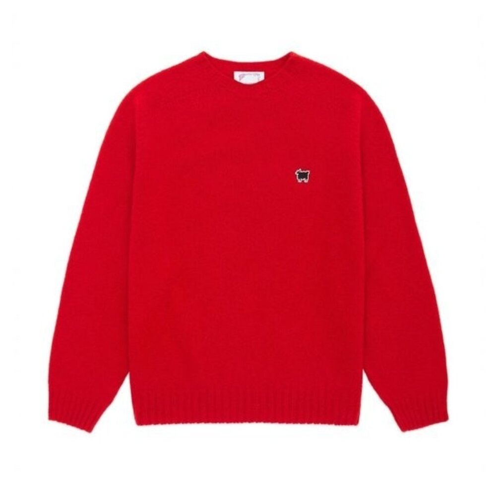 NWT Rowing Blazers x Warm & Wonderful Shetland Wool Diana Red Sheep Sweater XL